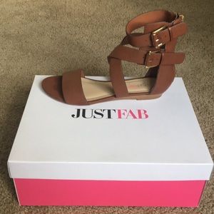 JustFab “Crowan” Gladiator Sandals